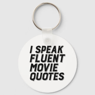Llavero Cine gracioso que me gusta hablar fluido cita pelí
