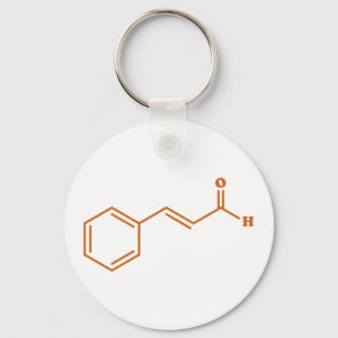 Llavero Cinnamaldehído Fórmula química molecular