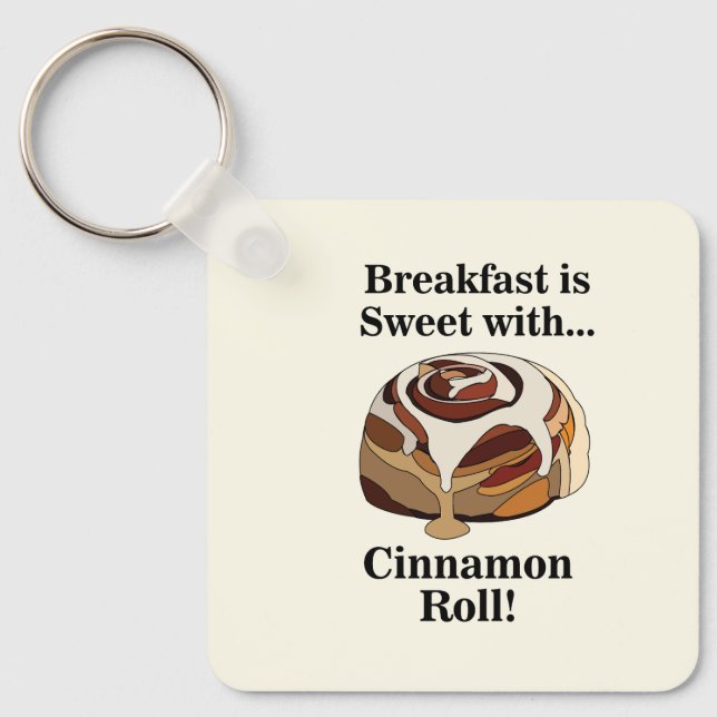 Llavero Cinnamon Roll Sweet Bun Breakfast (Anverso)