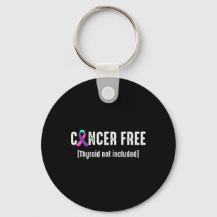 Llavero Cinta de apoyo para el cáncer de tiroides libre de
