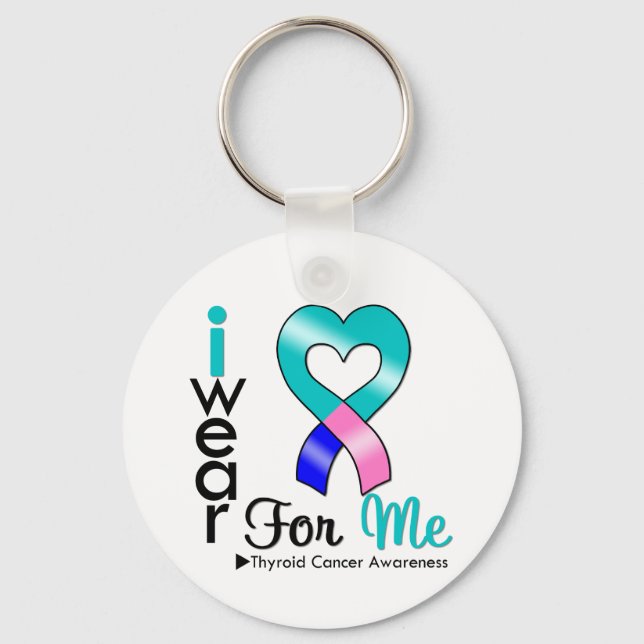 Llavero Cinta DE CÁNCER TIROIDEA PARA MÍ (Anverso)