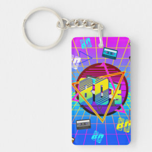 LLAVERO CINTA DE CASSETTE RETRO ANTIGUA DE LOS 80     