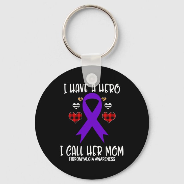Llavero Cinta De Conciencia A La Que Héroe Llamo Mamá (Anverso)