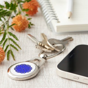 Llavero Cinta de flores azules de Kenneth Yoncich