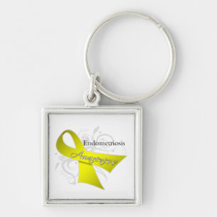 Llavero Cinta de la conciencia de la endometriosis