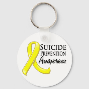 Llavero Cinta de la conciencia de la prevención del