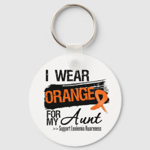 Llavero Cinta de la leucemia para mi tía