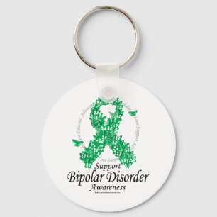 Llavero Cinta de la Trastorno Bipolar de Mariposas