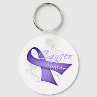 Llavero Cinta de lavanda - Sobreviviente de cáncer