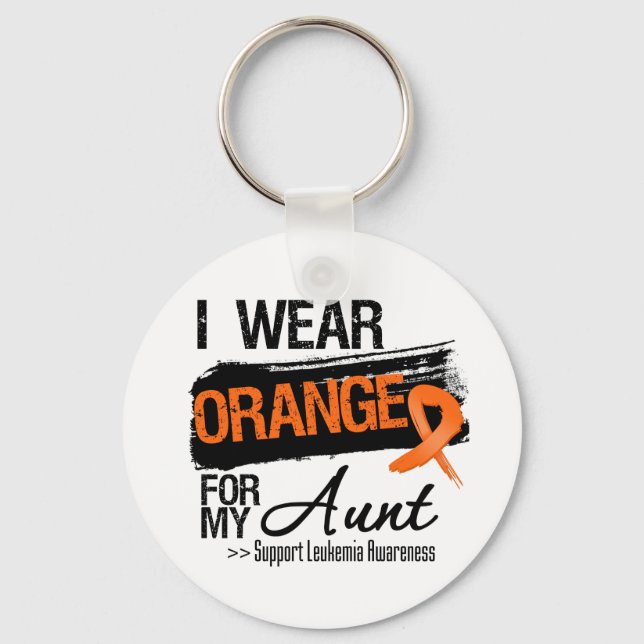 Llavero Cinta De Leucemia Para Mi Tía (Anverso)