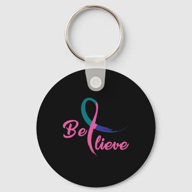 Llavero Cinta de lucha contra el cáncer 14 (Anverso)