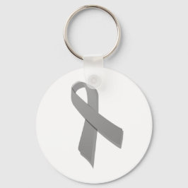 Llavero cinta de reconocimiento gris