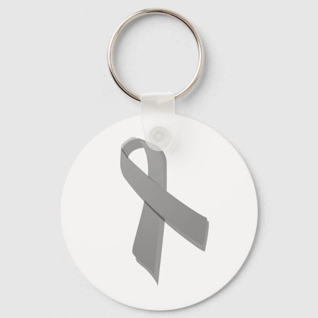 Llavero cinta de reconocimiento gris (Anverso)