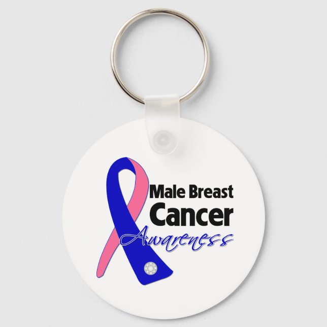Llavero Cinta de sensibilización sobre el cáncer de mama m (Anverso)
