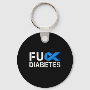 Llavero Cinta De Sensibilización Sobre La Diabetes Fck Tip