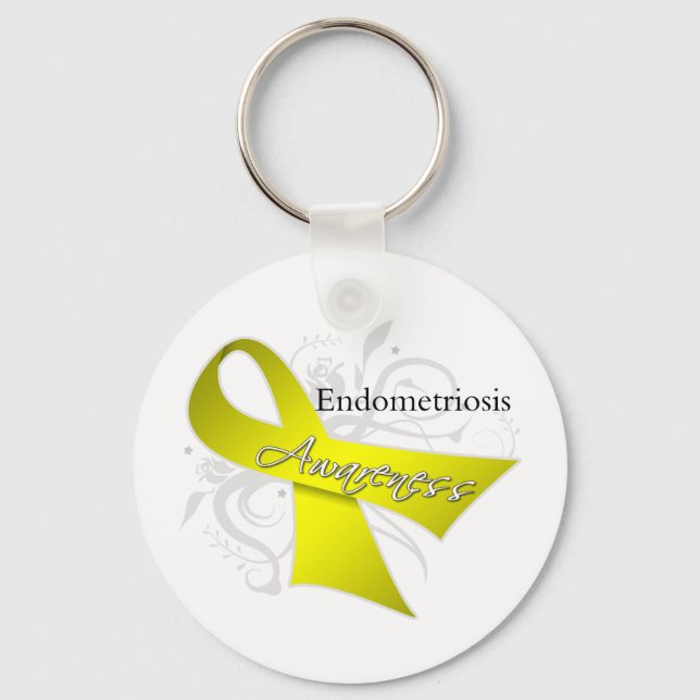 Llavero Cinta de sensibilización sobre la endometriosis (Anverso)