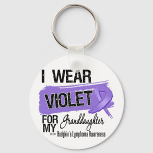 Llavero Cinta del linfoma de Hodgkins de la nieta