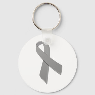 Llavero cinta gris de la conciencia