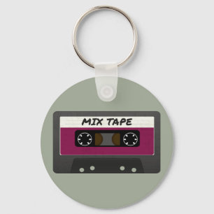 Llavero Cinta Purple Mix - Regalo inspirado en retro de 80