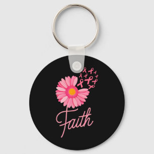 Llavero Cinta rosa Daisy Flower Flower Faith Consciente de