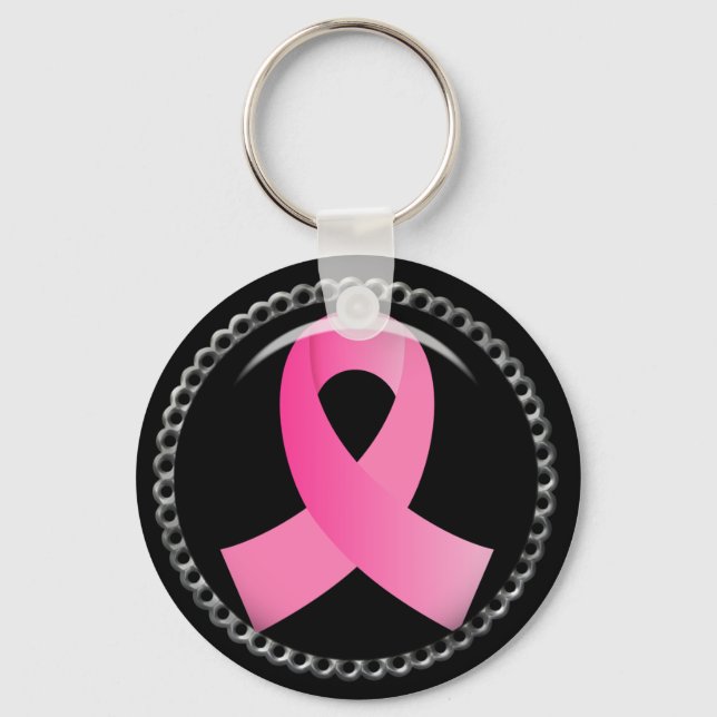 Llavero Cinta rosa Flair de Cáncer de Mama (Anverso)