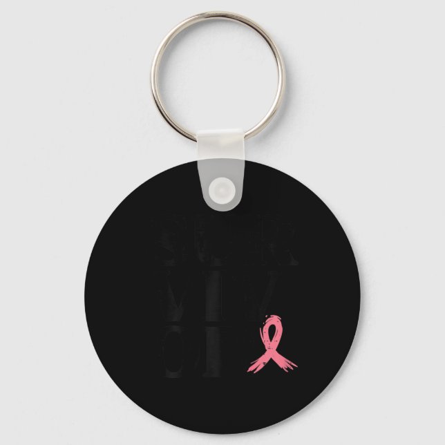 Llavero Cinta rosa Guerrera de Cinta de Mama Concienciador (Anverso)