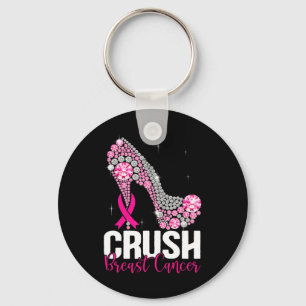Llavero Cinta rosa para la toma de conciencia del cáncer d