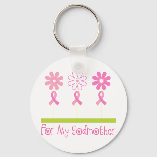 Llavero Cinta Rosa Para Mi Madrina (Anverso)