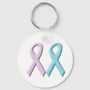 Llavero Cinta rosa y azul