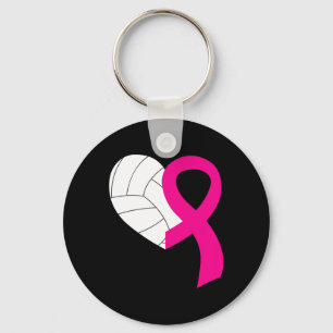 Llavero Cinta rosada de voleibol Guay Cáncer de Mama