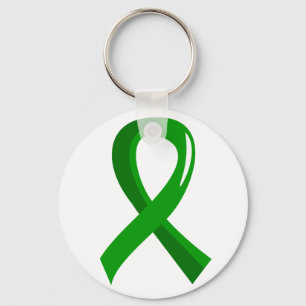 Llavero Cinta verde 3 de la donación de órganos