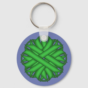 Llavero Cinta verde de flores por Kenneth Yoncich