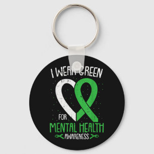 Llavero Cinta Verde para la Conciencia sobre la Salud Ment