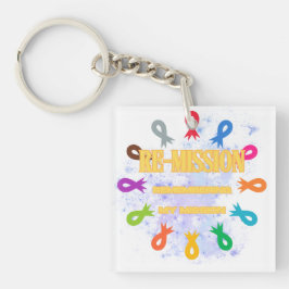 Llavero Cintas de cáncer de remisión