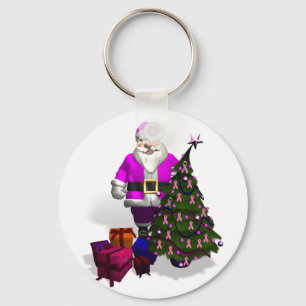 Llavero Cintas rosadas de Santa Claus