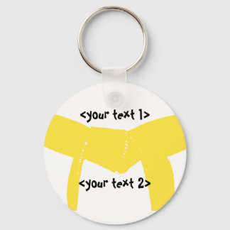 Llavero Cinturón amarillo de artes marciales