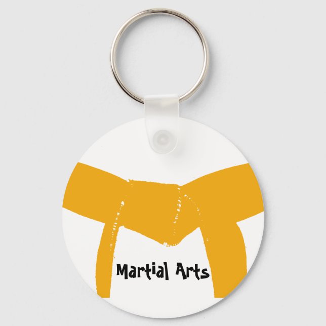 Llavero Cinturón Naranja de artes marciales (Anverso)