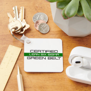 Llavero Cinturón verde certificado Lean Six Sigma