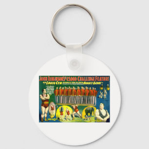 Llavero Circo masculino fuerte: Poster Vintage 1898