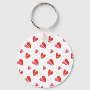 Llavero circular de aluminio MINI HEARTS