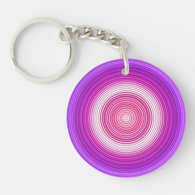 Llavero Circular - Morado (Frente)