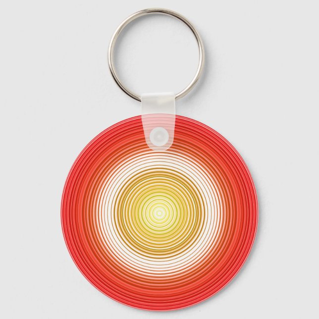 Llavero Circular - naranja rojo (Anverso)