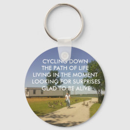 LLAVERO CIRCULAR POR EL CAMINO DE VIDA DE KEYCHAIN