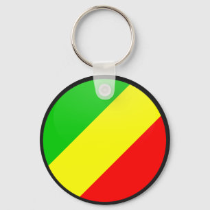Llavero Círculo de la bandera de la calidad de Congo
