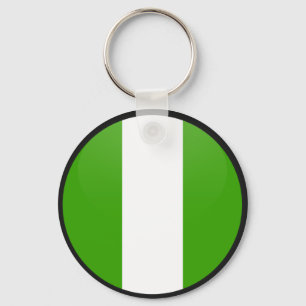 Llavero Círculo de la bandera de la calidad de Nigeria