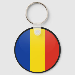 Llavero Círculo de la bandera de la calidad de Rumania