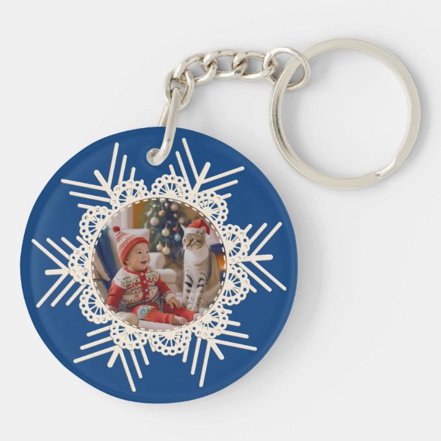 Llavero Círculo de Navidades de la polio de [Tu nombre] (Atrás)