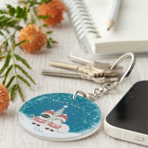 Llavero Círculo de Navidades de la polio de [Tu nombre]