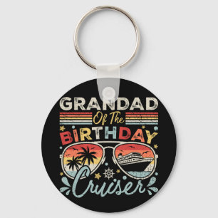 Llavero Círculo de vacaciones de crucero de cumpleaños
