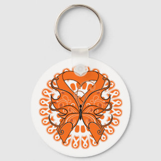 Llavero Círculo mariposa de esclerosis múltiple de cintas